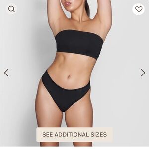 SKIMS bandeau bra crop top shapewear NAVY BLUE SZ Small S